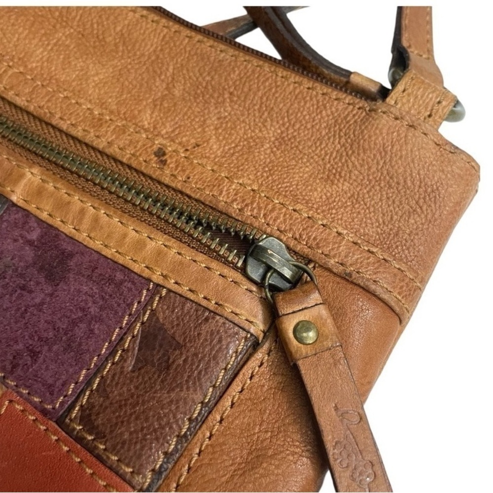 Patchwork Leather Crossbody Bag - image 6